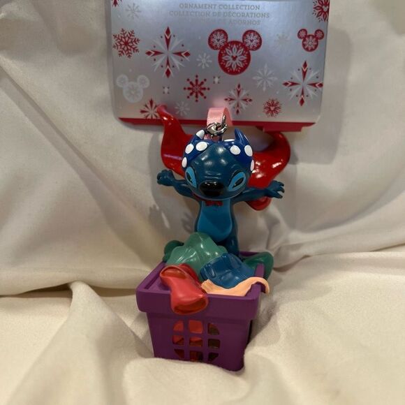 Disney Parks X Lilo & Stitch, Stitch Laundry Day Sketchbook Ornament Figure NWT - Picture 1 of 5
